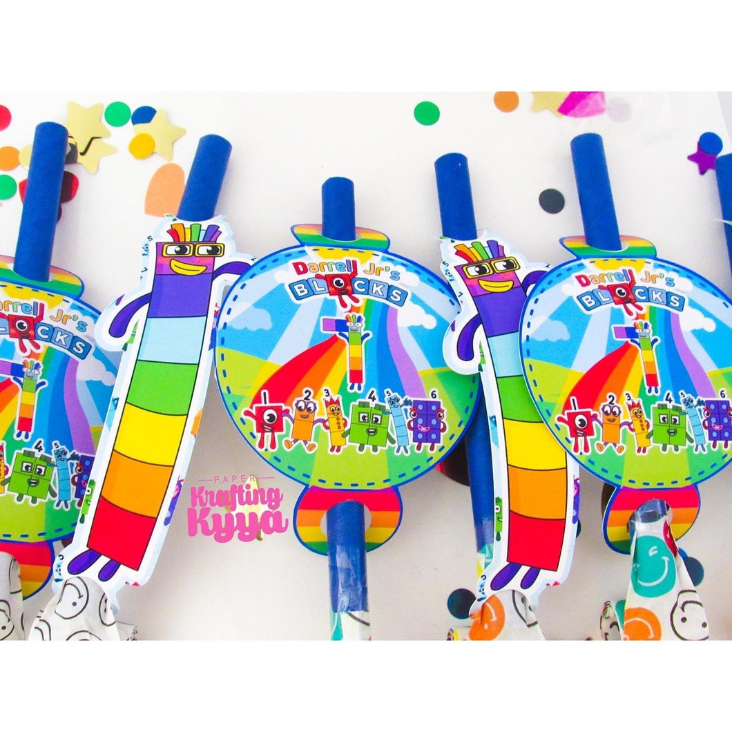 Numeric Blocks Party Blowers Party Favors Party Blowouts